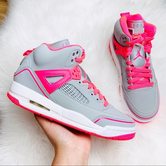 jordan spizike pink and grey